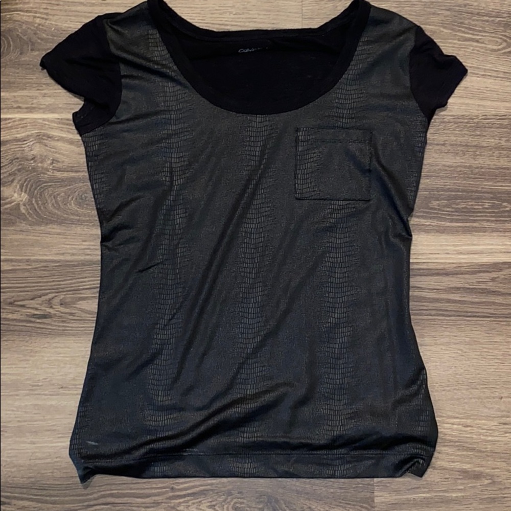 Calvin Klein crocodile skin T shirt